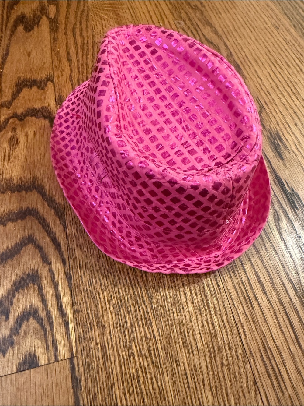 Melissa & Doug Hot Pink Sequin Fedora Hat for Kids